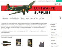 Tablet Screenshot of luftwaffesupplies.com
